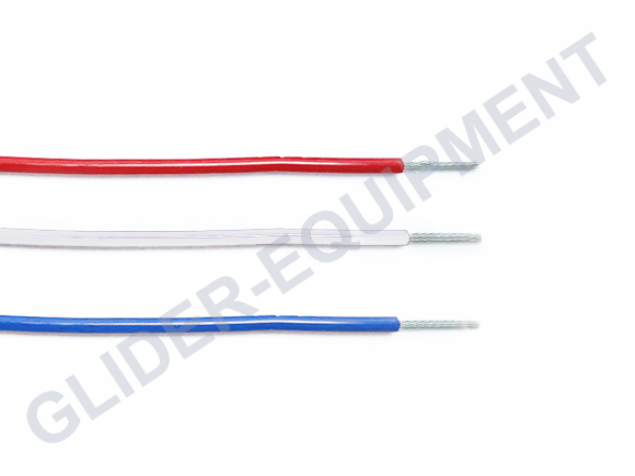 Tefzel kabel AWG22 (0.46mm²) rood [M22759/16-22-2]